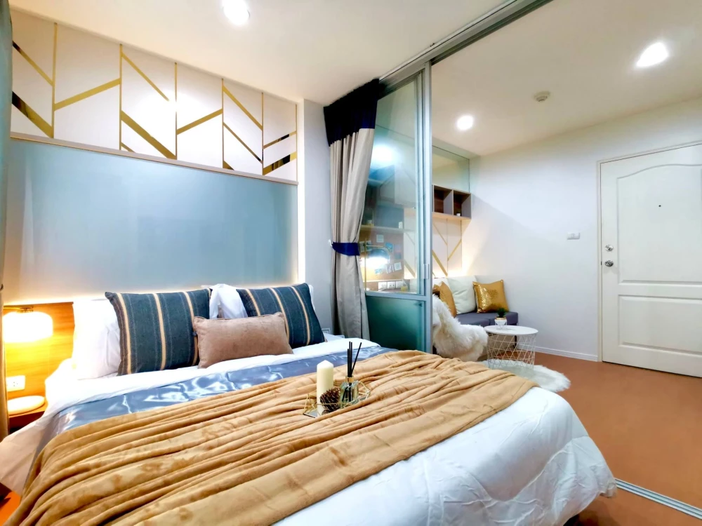 Selling 2 comfortable condo units at Lumpini Condotown Nida-Serithai. Low floors, complete amenities. Book now!