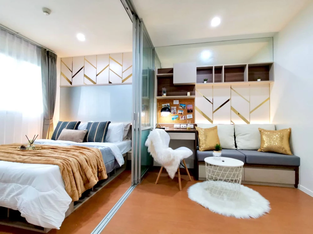 Selling 2 comfortable condo units at Lumpini Condotown Nida-Serithai. Low floors, complete amenities. Book now!