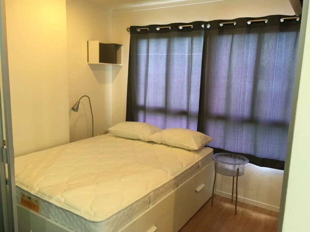 For sale: Lumpini Mega City Bangna, 12th floor, partitioned room, fully furnished. Interested? Reserve now. Don't miss out!