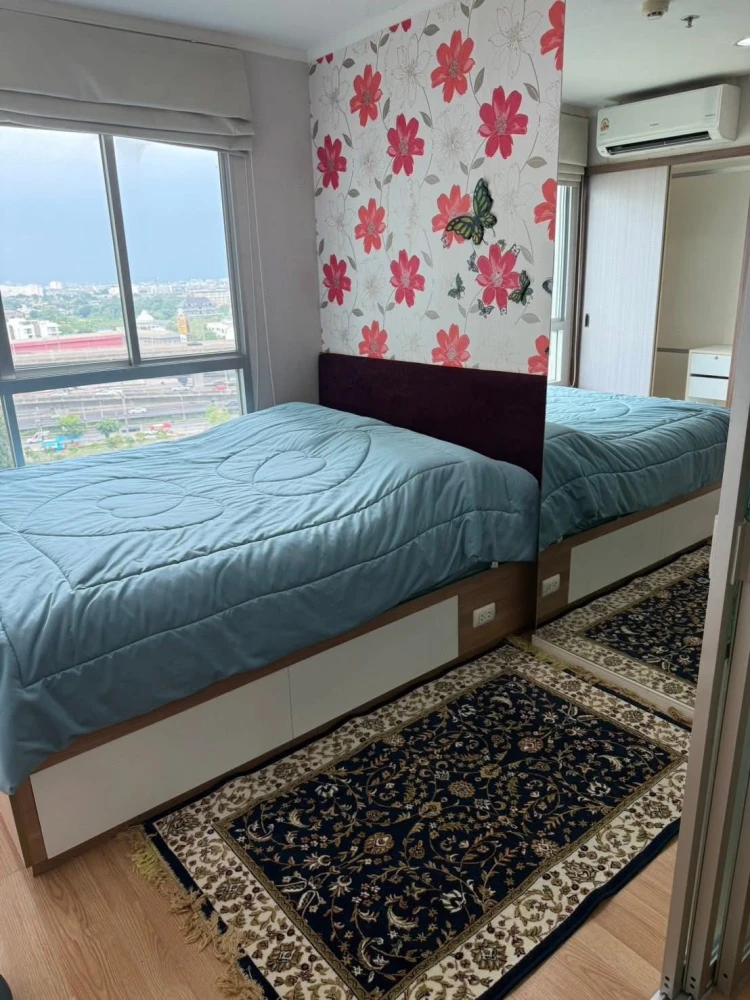 Selling Lumpini Mega City Bangna, high floor unit with beautiful view, corner unit, fully furnished. Book now!