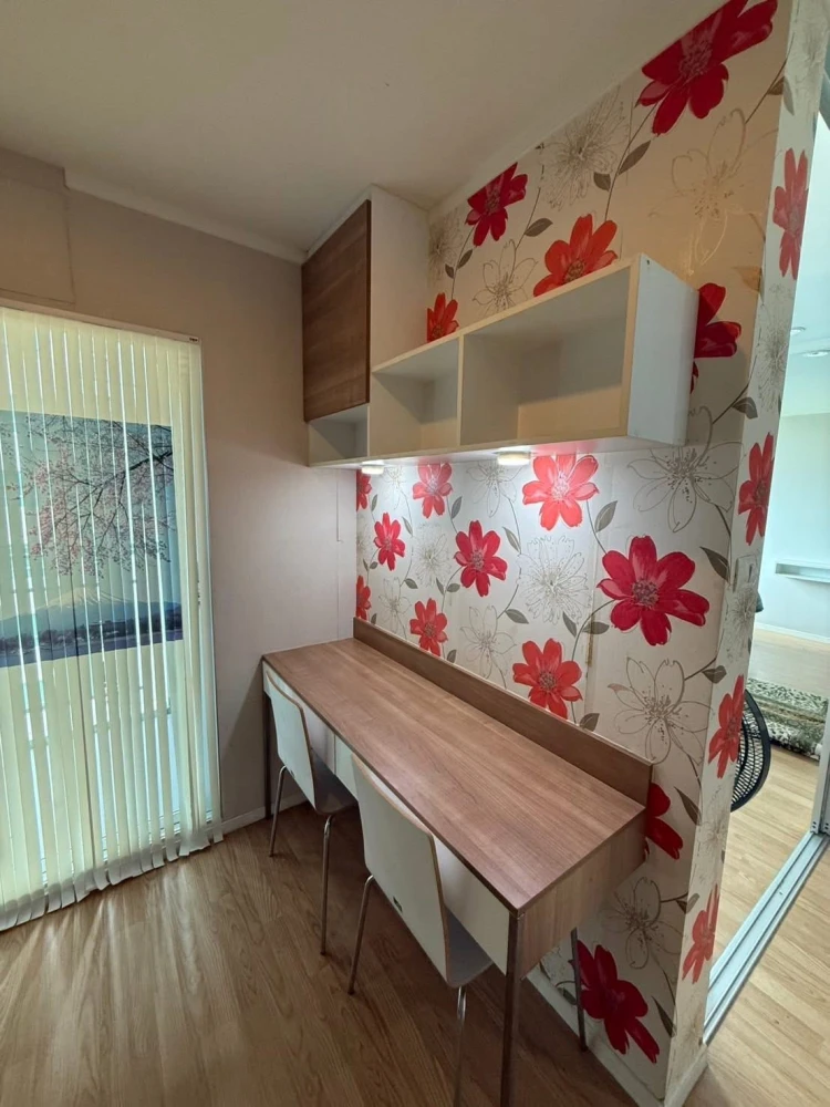 Selling Lumpini Mega City Bangna, high floor unit with beautiful view, corner unit, fully furnished. Book now!
