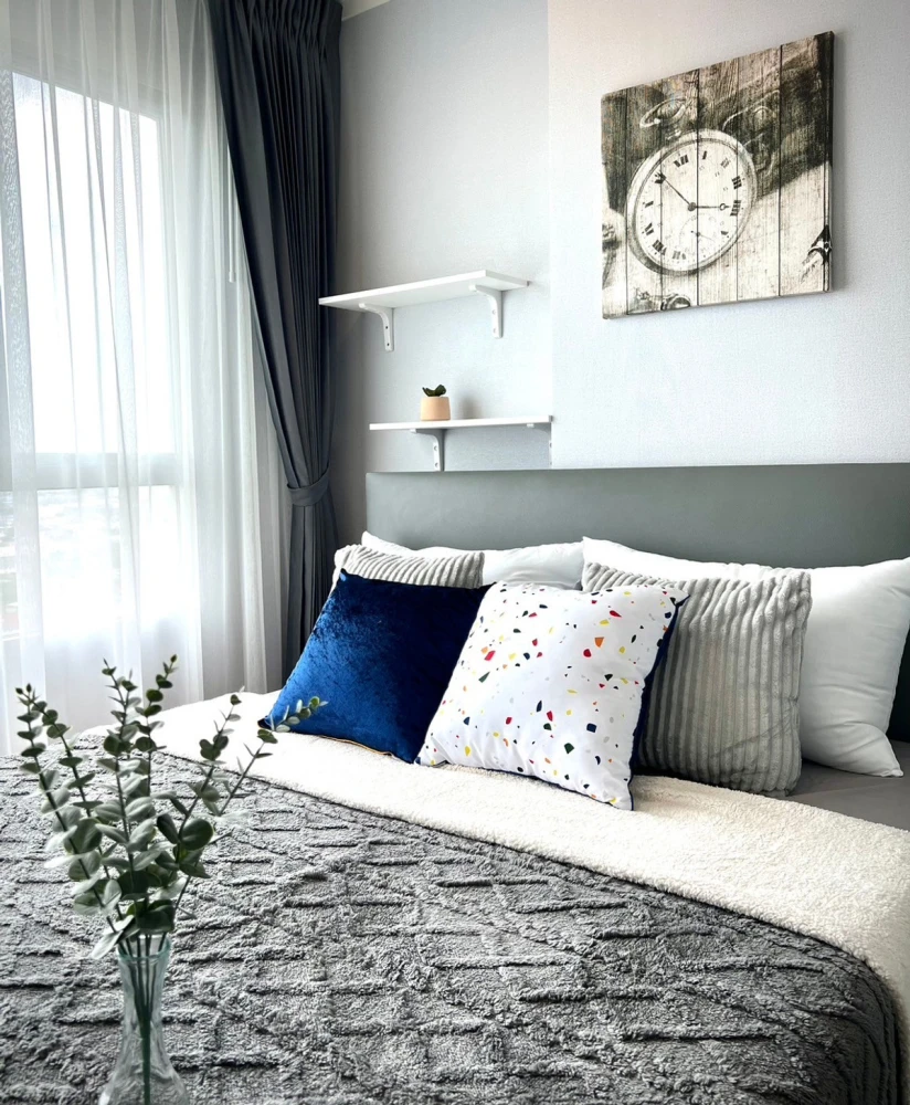 For sale: Lumpini Park Rattanathibet-Ngamwongwan, 22nd floor, corner room, open view, fully furnished, reserve now.