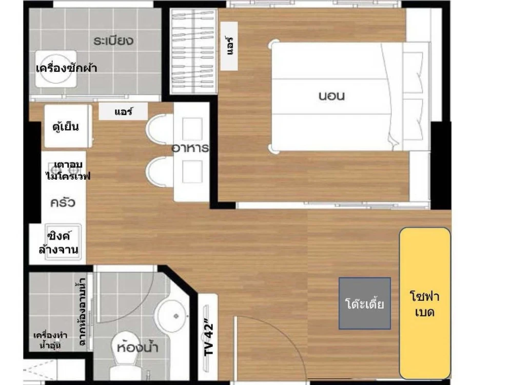 For sale: Lumpini Park Rattanathibet-Ngamwongwan, 8th floor, corner room, fully furnished, nice to live in, reserve now.