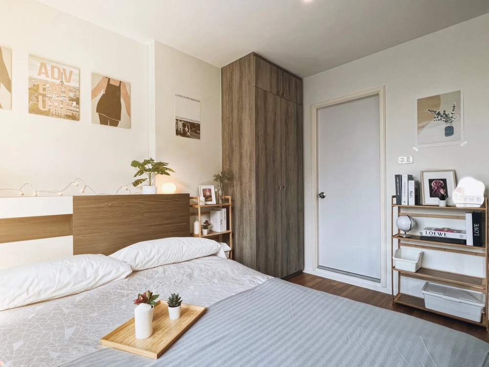 For sale: Lumpini Place Bangna Km.3, a nice room on the 6th floor, comes with complete furniture and appliances. Reserve now!
