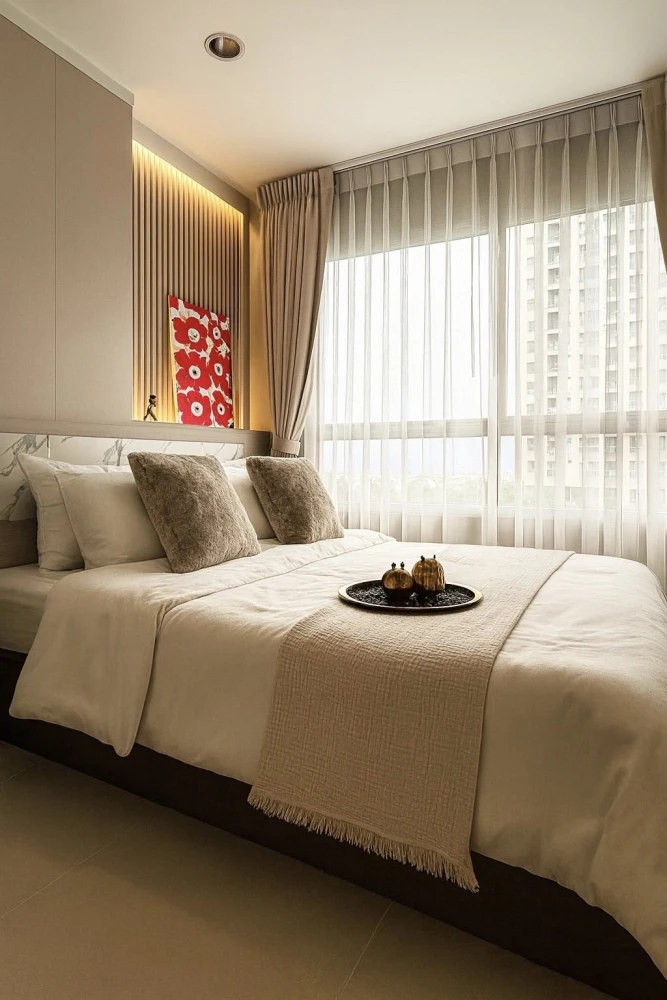 For sale: Lumpini Ville Naklua - Wongamat, a nice room with excellent built-in furniture. Just bring your bags and move in.