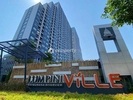 Selling a high-floor unit at Lumpini Ville Ratburana-Riverview. The unit is unfurnished but has a beautiful view. Book now!