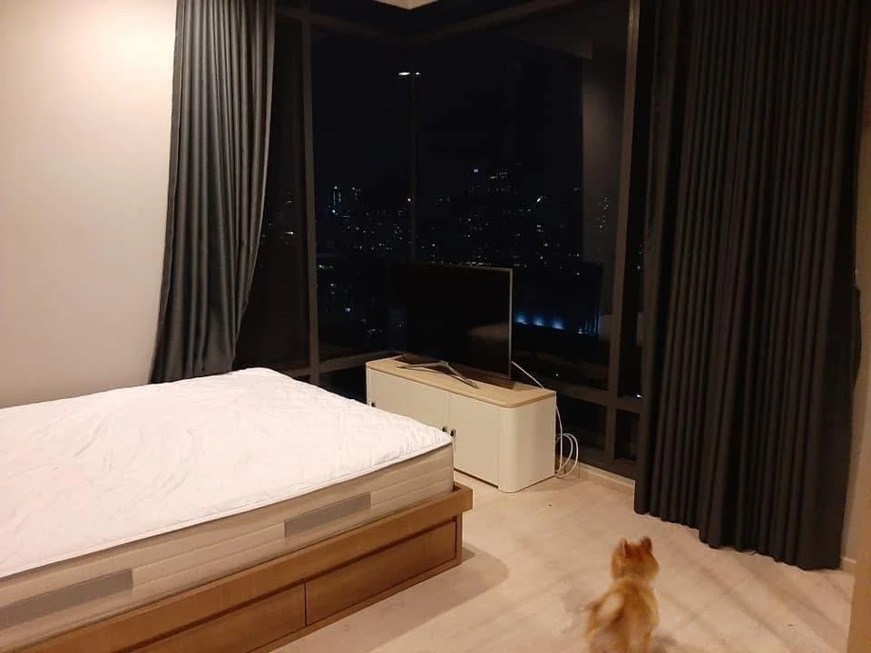 For sale: M Thonglor 10, corner unit with privacy, fully furnished and equipped, beautiful city view, don't miss out!