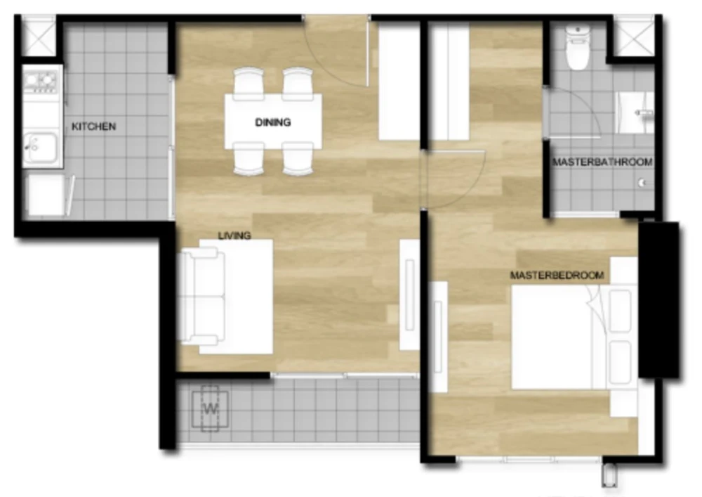 For sale: Motif Condo Sathorn – Wongwian Yai, spacious room, lots of usable space, empty room, good location, reserve now!