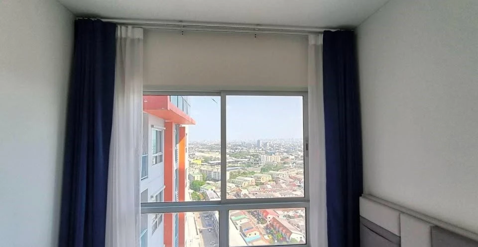 For sale or rent Niche id @ Pakkret Station 1 bedroom 1 bathroom, spacious room, lots of space, city view from high floor, book now