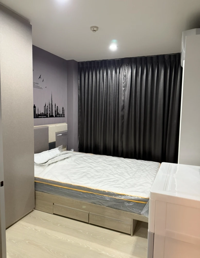 For sale: Niche id Sukhumvit 113, 6th floor, comes with complete furniture and appliances. Reserve now, hurry!
