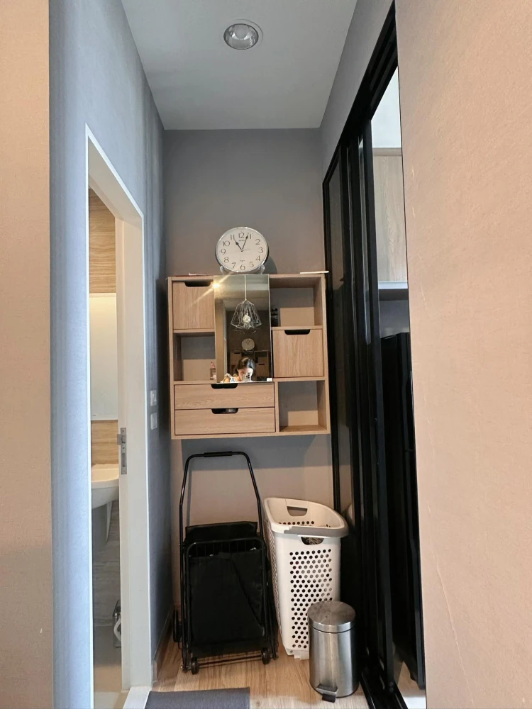 For sale: Niche Mono Sukhumvit-Bearing, 14th floor, south-facing room, very good wind, beautiful view, fully furnished room, nice to live in, reserve