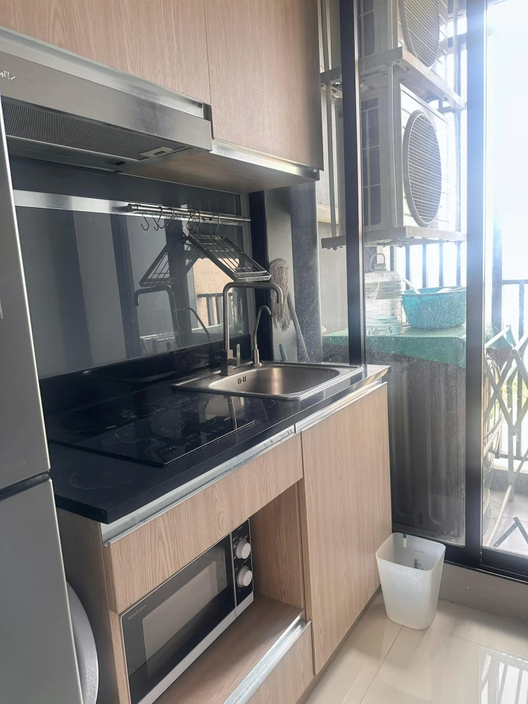 For sale: Niche Mono Sukhumvit-Bearing, 14th floor, south-facing room, very good wind, beautiful view, fully furnished room, nice to live in, reserve