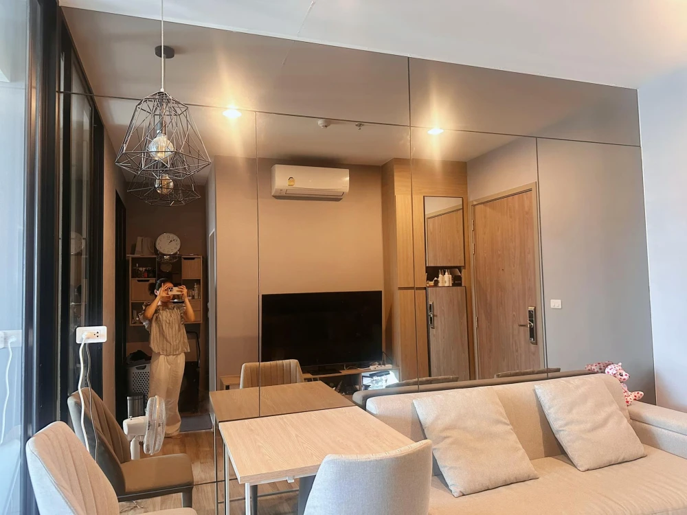 For sale: Niche Mono Sukhumvit-Bearing, 14th floor, south-facing room, very good wind, beautiful view, fully furnished room, nice to live in, reserve