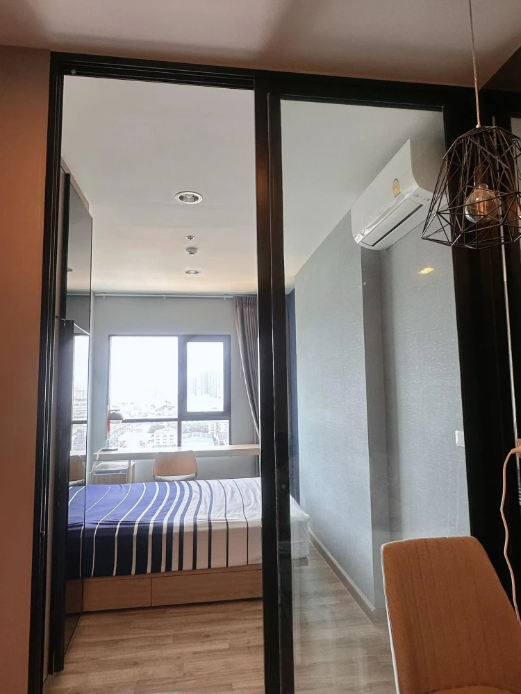 For sale: Niche Mono Sukhumvit-Bearing, 14th floor, south-facing room, very good wind, beautiful view, fully furnished room, nice to live in, reserve