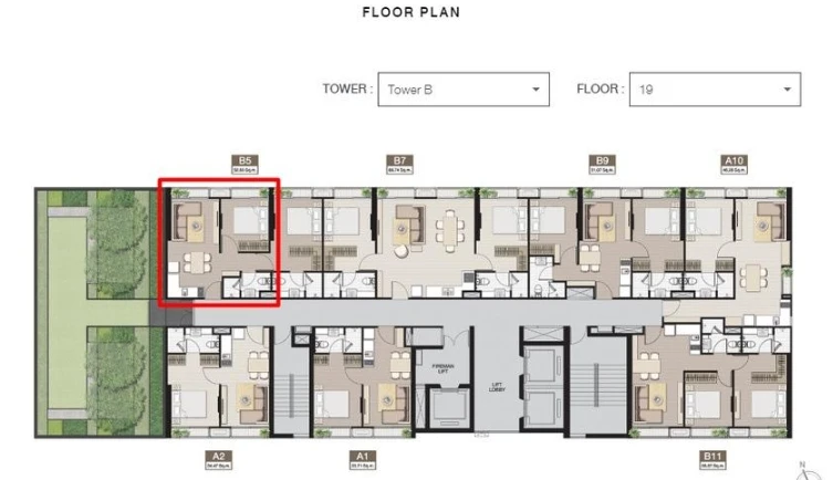 For sale: Noble BE 19, 19th floor, 2 bedrooms. Interested in owning one? Hurry and reserve now. Don't miss out!