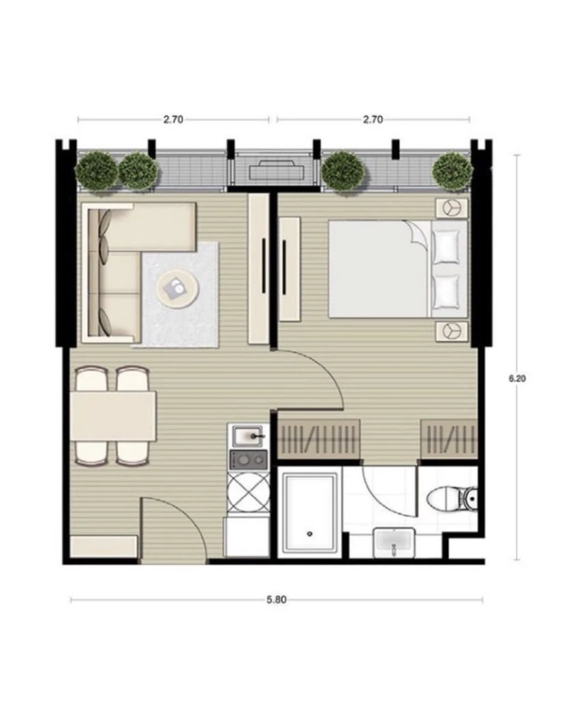 For sale: Noble BE Sukhumvit 33, spacious and comfortable room with bathtub, fully furnished and ready to move in.