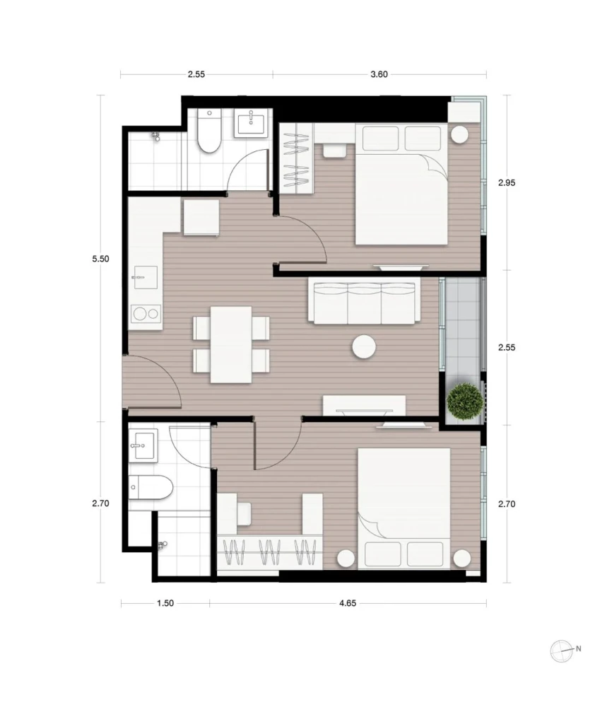 For sale: Noble Nue District R9, 2 bedrooms, city view. Interested in owning one? Reserve now! Don't delay!
