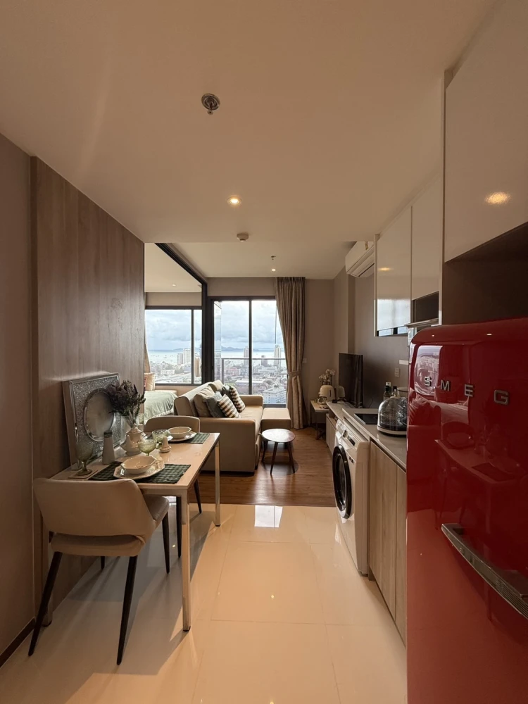 For sale ONCE PATTAYA, ready to move in room, luxuriously decorated, sea view, complete facilities, book now before you miss out++