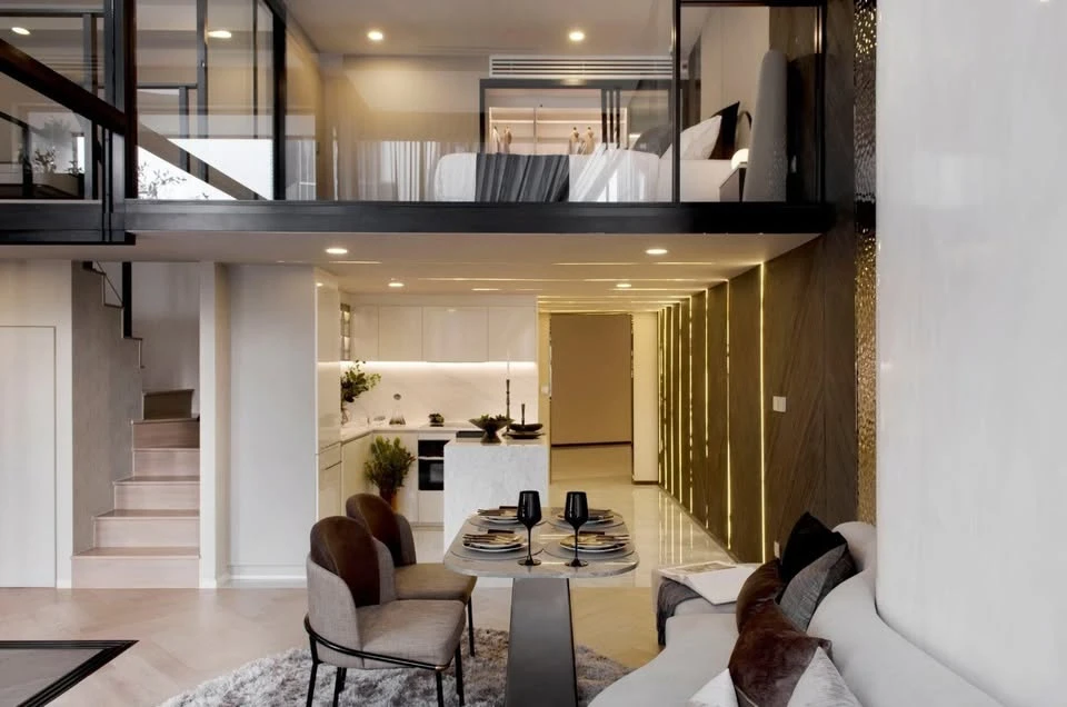 ขาย ORIGIN COURTYARD THONGLOR ชั้น 15 ห้อง Duplex มี 3 ห้องนอน, 2 ห้องน้ำ พื้นที่ใช้สอยเยอะมากๆ บอกเลยว่าต้องจอง