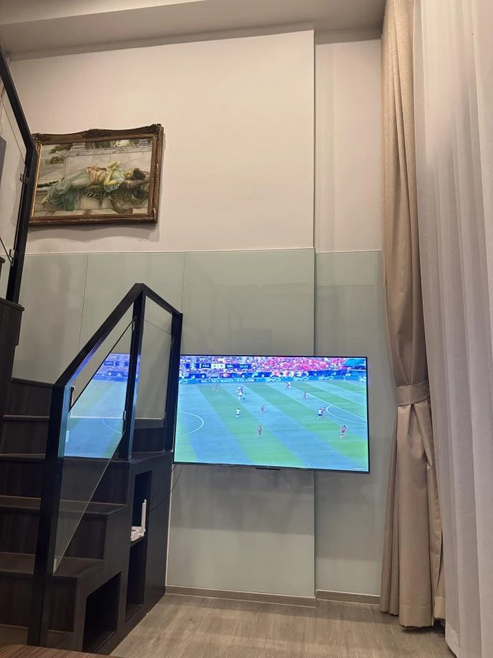 Selling rent Origin Plug & Play Ramintra Duo room, 1.5 floor, pets allowed, 4.2 meter high ceiling. Book now, don't hesitate!