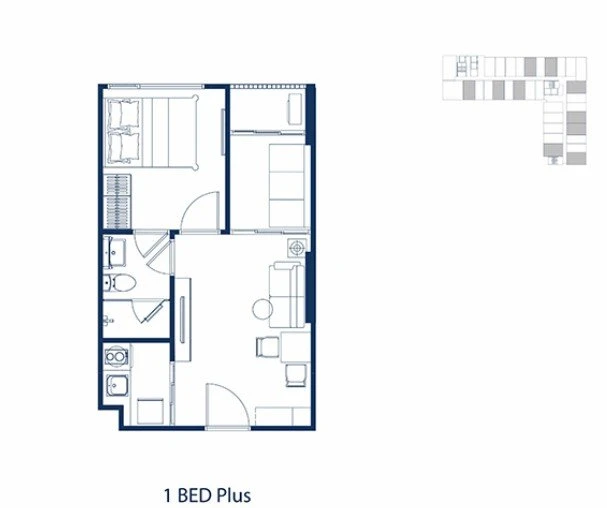 For sale: Park Origin Phayathai, a prime location with a city center view, spacious and comfortable room, must book.