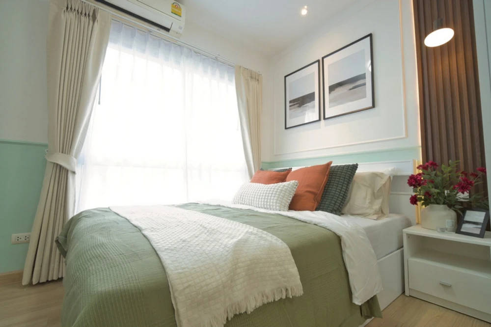 Plum Condo Bangyai Station for sale, 5th floor. Beautiful unit, fully furnished. Book now!