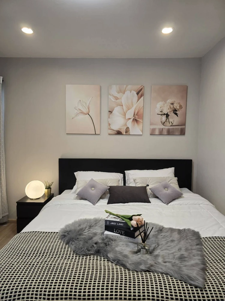 Plum Condo Chaengwattana Station for sale, nice room, fully furnished, just bring your bag and move in.
