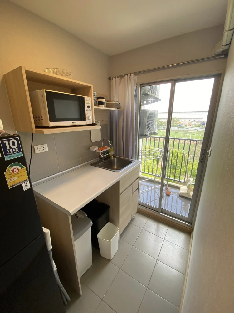 For sale: Plum Condo Rangsit Alive 1, 4th floor, ready to move in, fully furnished, hurry and reserve to be the owner now!