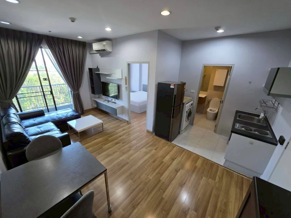 Selling Premio Vetro Kaset, 7th floor, north-facing with view of Kasetsart University. Not hot, very comfortable. Fully furnished with appliances, rea