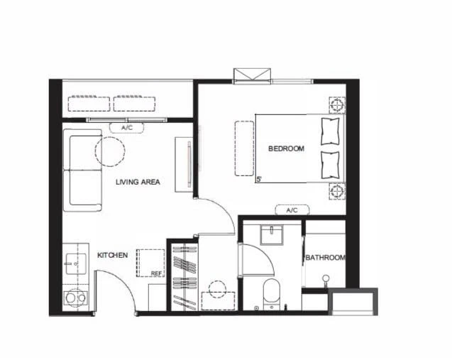 Selling Quintara MHy’DEN Pho Nimit. River view, good ventilation, not hot, no room opposite when you open the door. Grab it now!