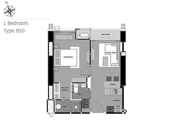 For sale: Rhythm Phahon-Ari, 1 bedroom, 1 bathroom, fully furnished, beautiful city view, don't miss out.