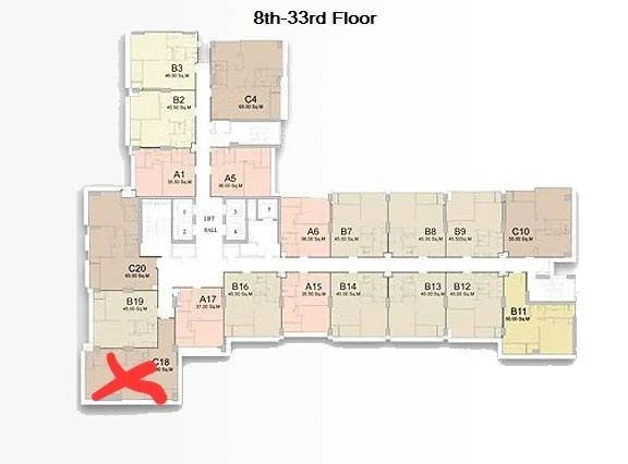 Selling Rhythm Ratchada-Huai Khwang, corner unit, 2 bedrooms, fully furnished. Don't miss out!