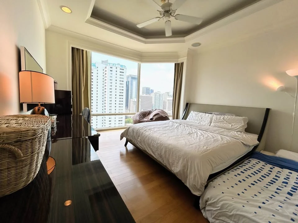 For sale: Royce Private Residences Marble floors, floor-to-ceiling windows and private balconies with panoramic skyline views. Reservations required.