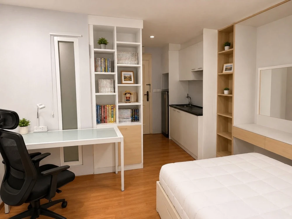 ขาย Sirin Residence Pattanakarn 1 ห้องนอน 1 ห้องน้ำ มาพร้อมส่วนกลางและสิ่งอำนวยความสะดวกครบครัน จองเลย