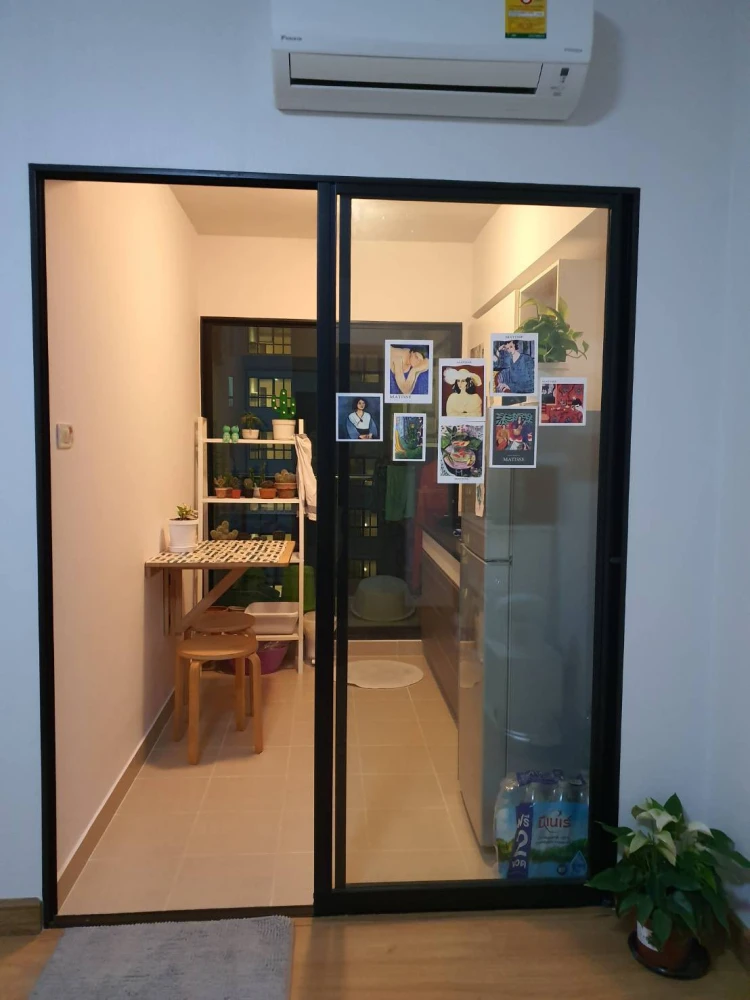 For sale or rent Supalai Cute Phaholyothin 34, 5th floor, fully furnished room, just bring your bag, reserve now.