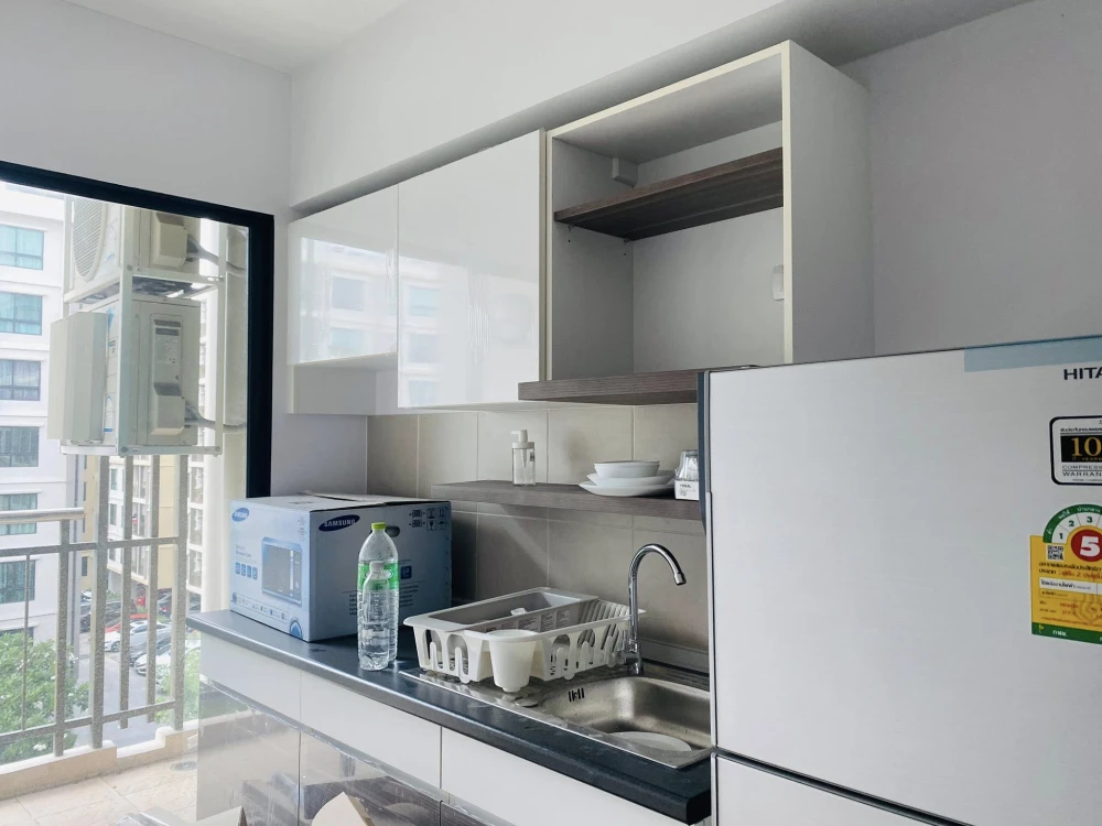 For sale or rent Supalai Cute Phaholyothin 34, 5th floor, fully furnished room, just bring your bag, reserve now.