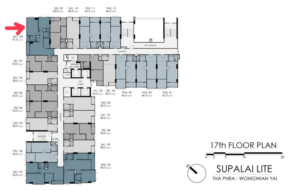 Selling Supalai Lite Thaphra - Wongwian Yai, 2 bedrooms, spacious living area, complete amenities. Book now!