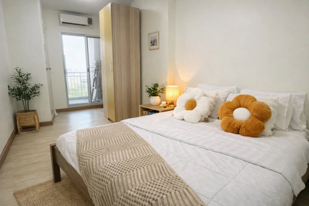 Selling Supalai Park Ratchayothin condo. Minimalist design, fully furnished, high floor, unobstructed city view. Book now, don't miss out!+++
