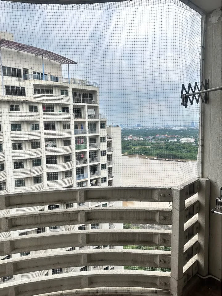 For sale: S.V. City Rama 3, high floor, with fixed parking and partial river view, fully furnished and appliances. Reserve now!