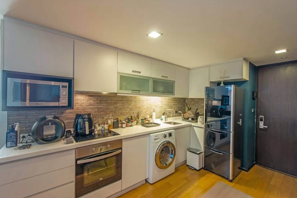 For sale the alcove thonglor 10, beautiful room, beautiful view, beautiful decoration Fully furnished To invest or live, it is very suitable