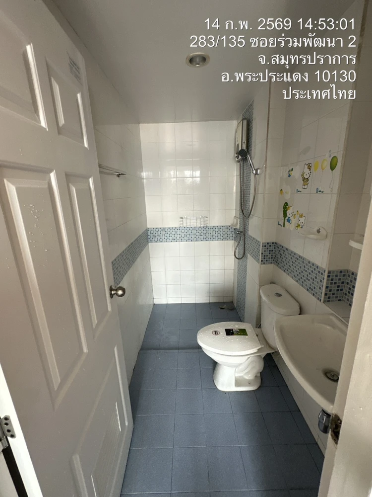 For sale: The Cache Rama 3 – Samrong, 1 bedroom, 1 bathroom, fully furnished, with beautiful wallpaper. Reserve now.