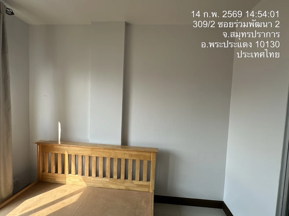 For sale: The Cache Rama 3 – Samrong, 1 bedroom, 1 bathroom, fully furnished, with beautiful wallpaper. Reserve now.