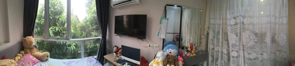 Selling The Cube Ramkhamhaeng. The rooms are partitioned into separate areas and fully furnished. Don't miss out!