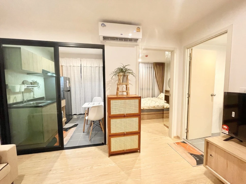 For sale: The Excel Ratchada 18, 5th floor, swimming pool view, fully furnished, ready to move in, hurry and reserve now.