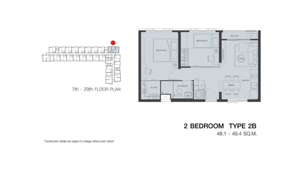 For sale: The Key MRT Phetkasem 48, corner room, not connected to any other room, balcony facing north, next to fire escape, don't miss it.