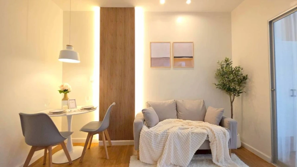 For sale: The Kith Sukhumvit 113, 1st floor, Building B, fully furnished, very beautiful, stylish, and very livable.