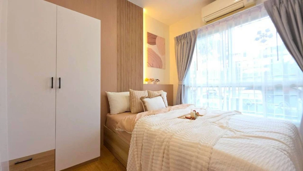 For sale: The Kith Sukhumvit 113, 1st floor, Building B, fully furnished, very beautiful, stylish, and very livable.
