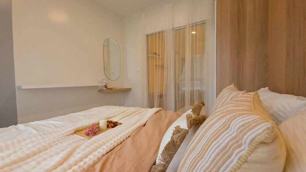 For sale: The Kith Sukhumvit 113, 1st floor, Building B, fully furnished, very beautiful, stylish, and very livable.