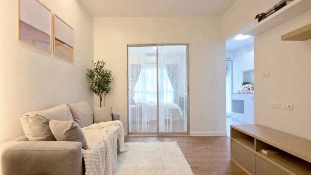 For sale: The Kith Sukhumvit 113, 1st floor, Building B, fully furnished, very beautiful, stylish, and very livable.