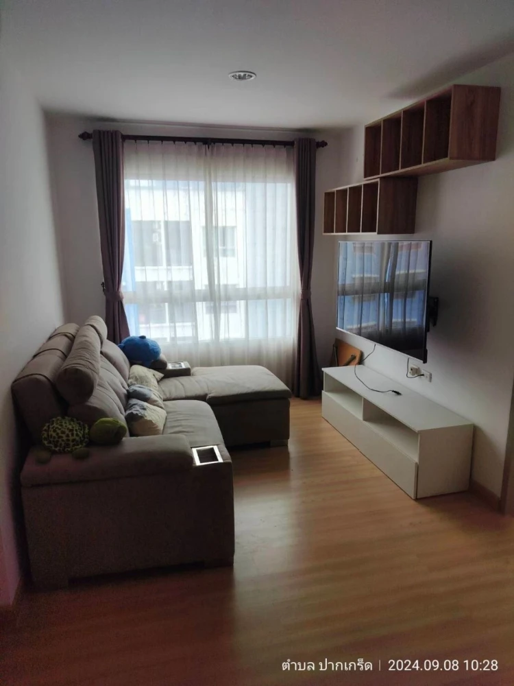 For sale: The KITH Tiwanon, 2 bedrooms, 7th floor, corner room, fully furnished, reserve now, don't wait, hurry!